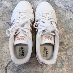 Adidas White and Rose Gold Ortholite Float Shoes